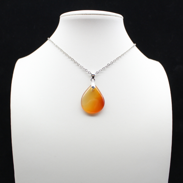 Carnelian drop pendant