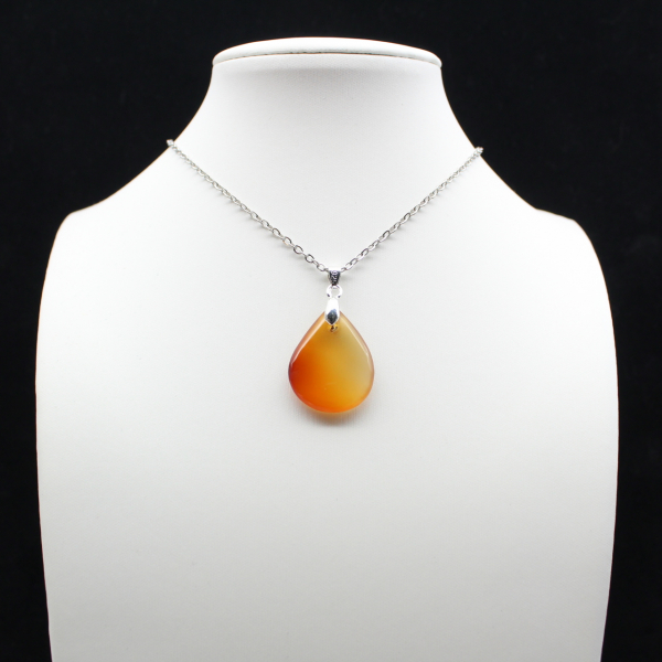 Carnelian drop pendant