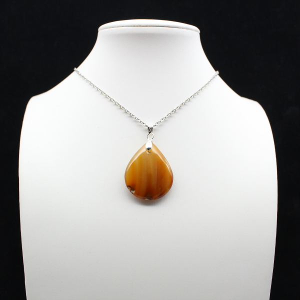 Carnelian drop pendant