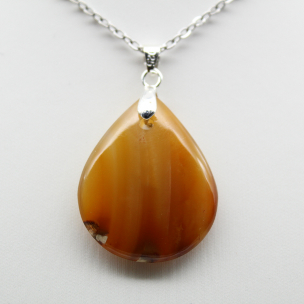 Carnelian drop pendant