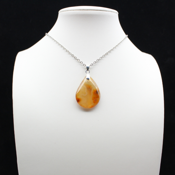 Carnelian drop pendant