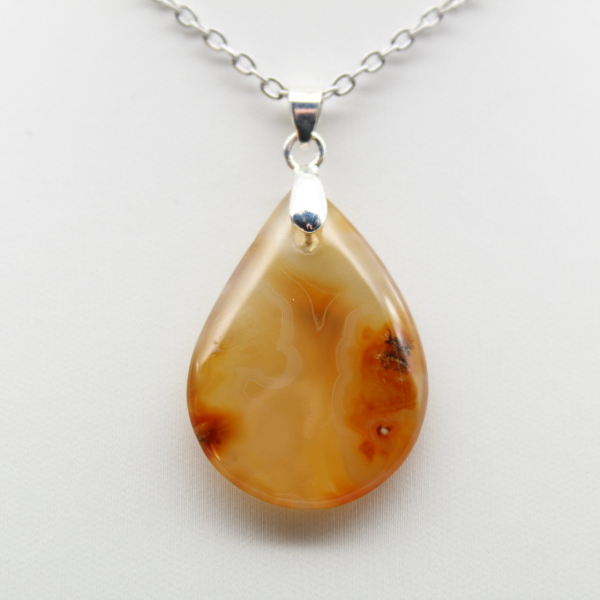 Carnelian drop pendant