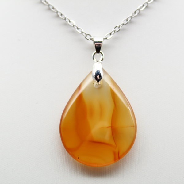 Carnelian drop pendant