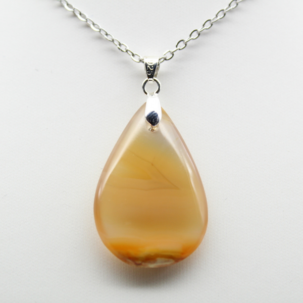 Carnelian drop pendant