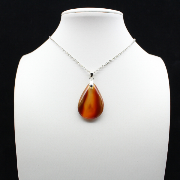 Carnelian drop pendant