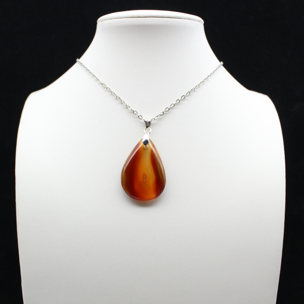 Carnelian drop pendant