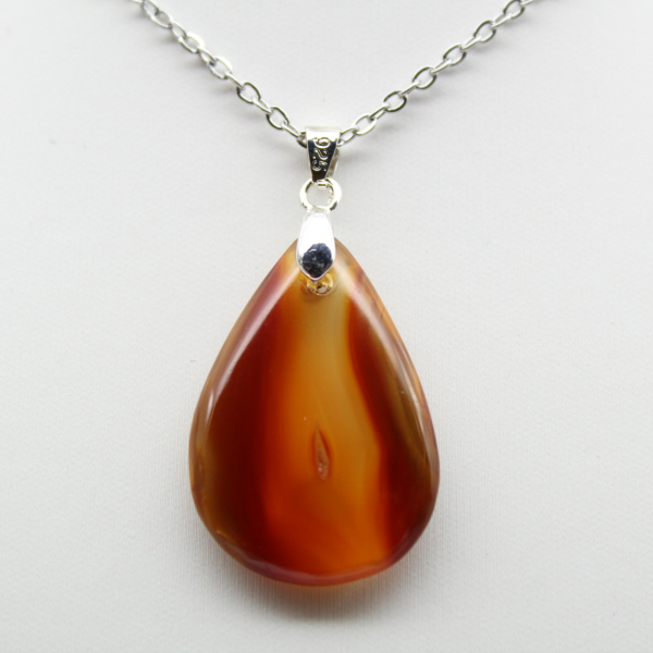 Carnelian drop pendant