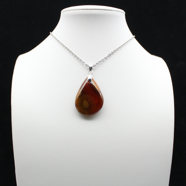 Carnelian drop pendant