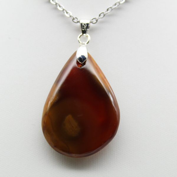 Carnelian drop pendant