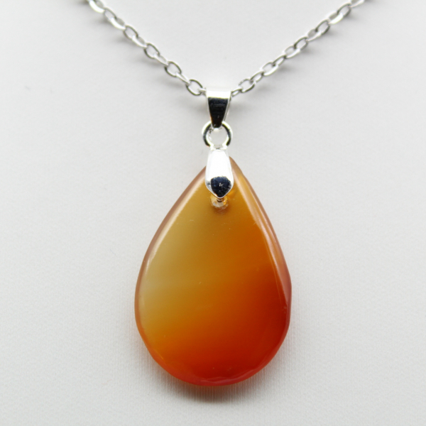 Carnelian drop pendant