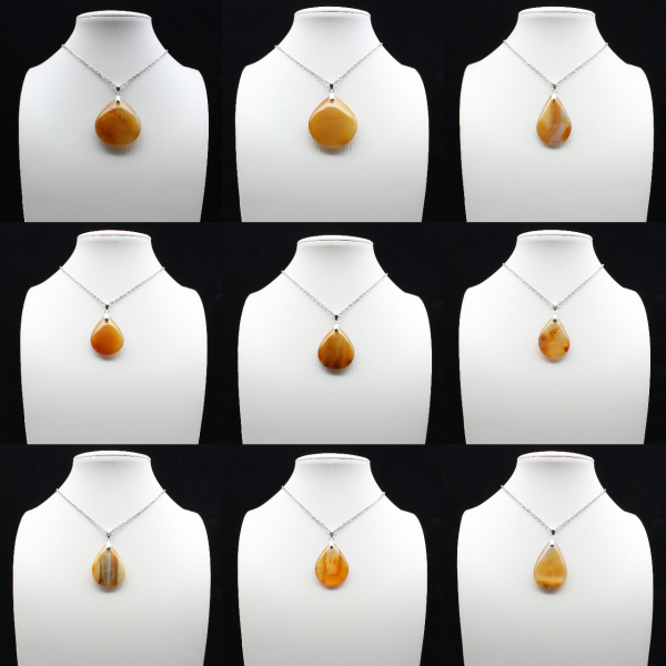 Carnelian drop pendant
