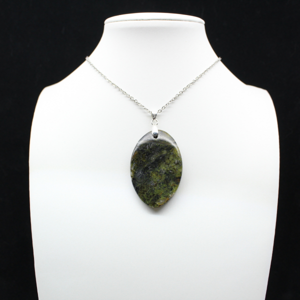 Green Opal Oval Pendant