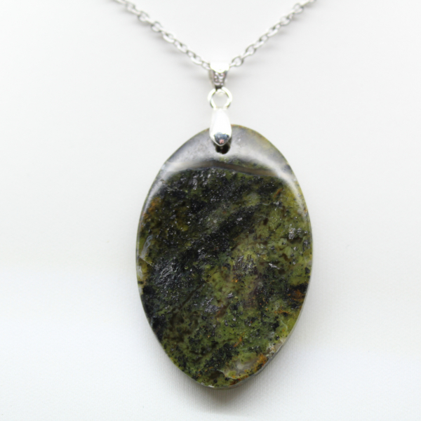 Green Opal Oval Pendant