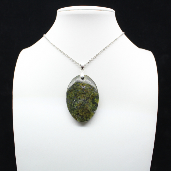 Green Opal Oval Pendant