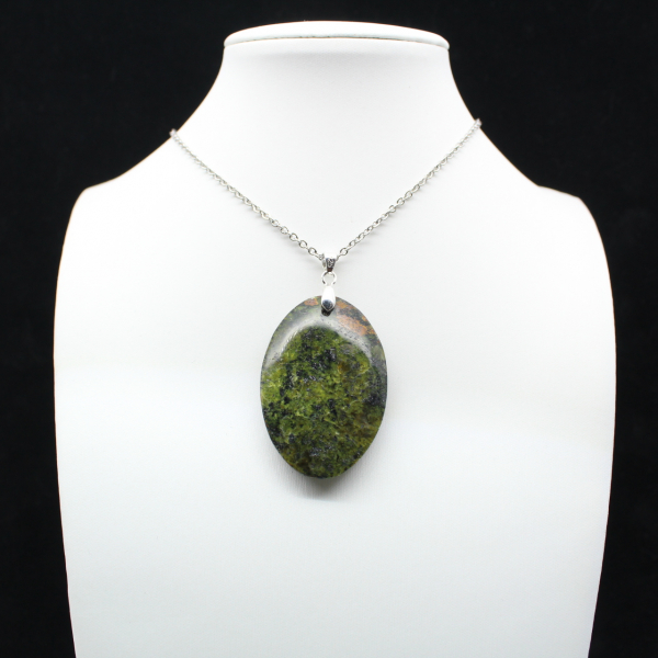 Green Opal Oval Pendant