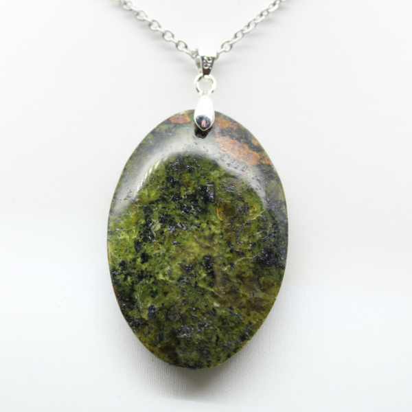 Green Opal Oval Pendant