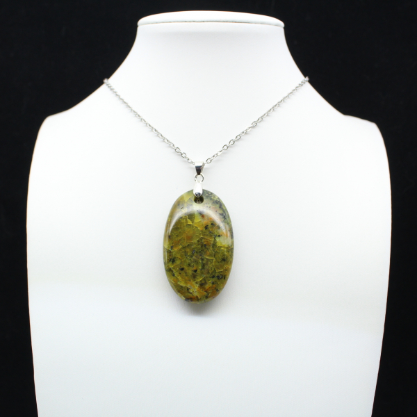 Green Opal Oval Pendant