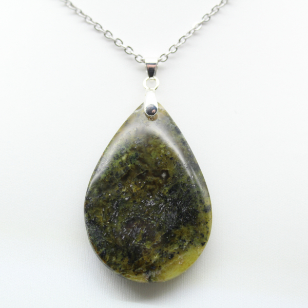 Green Opal Drop Pendant