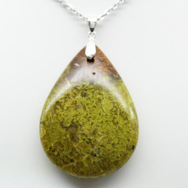 Green Opal Drop Pendant