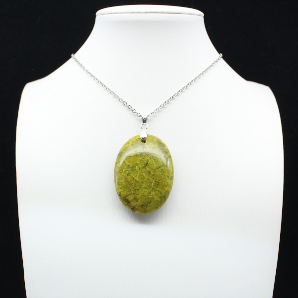 Green Opal Oval Pendant