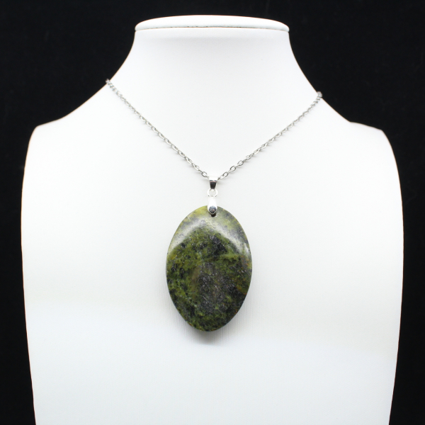 Green Opal Oval Pendant