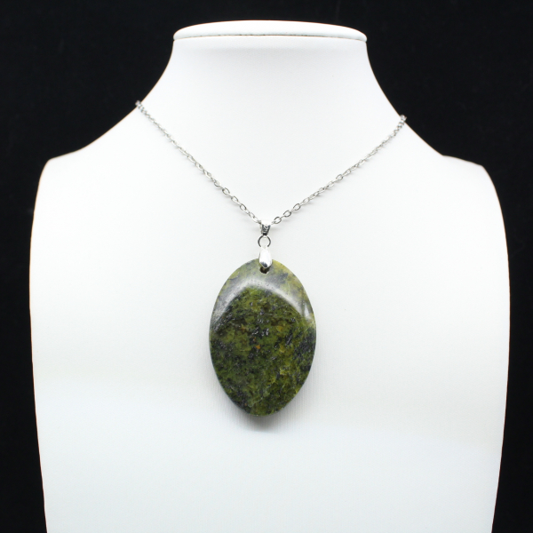 Green Opal Oval Pendant