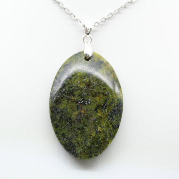 Green Opal Oval Pendant