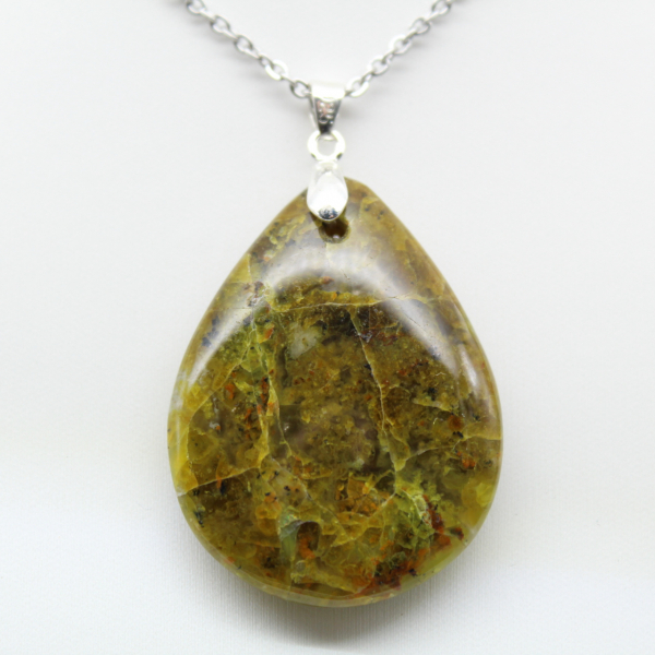 Green Opal Drop Pendant