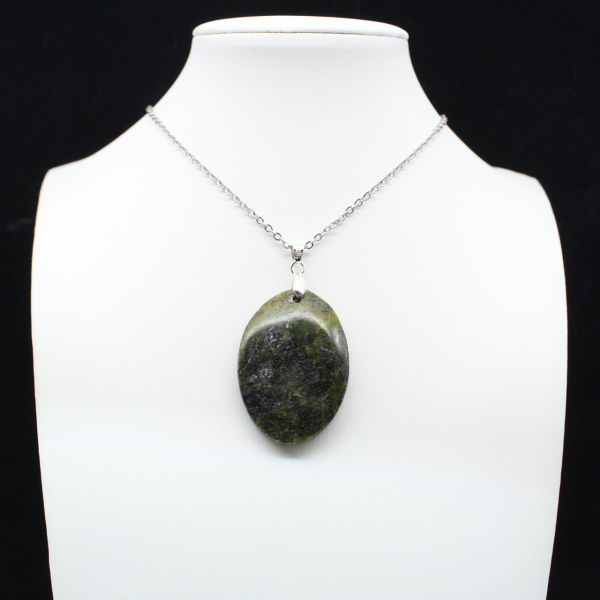 Green Opal Oval Pendant