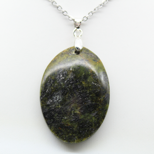 Green Opal Oval Pendant