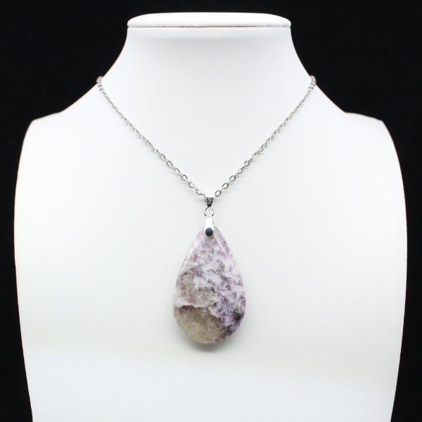 Lepidolite Drop Pendant