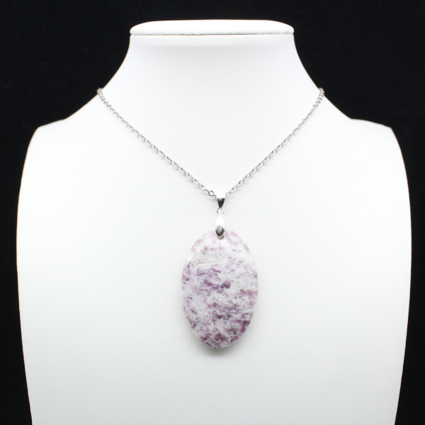 Lepidolite Oval Pendant