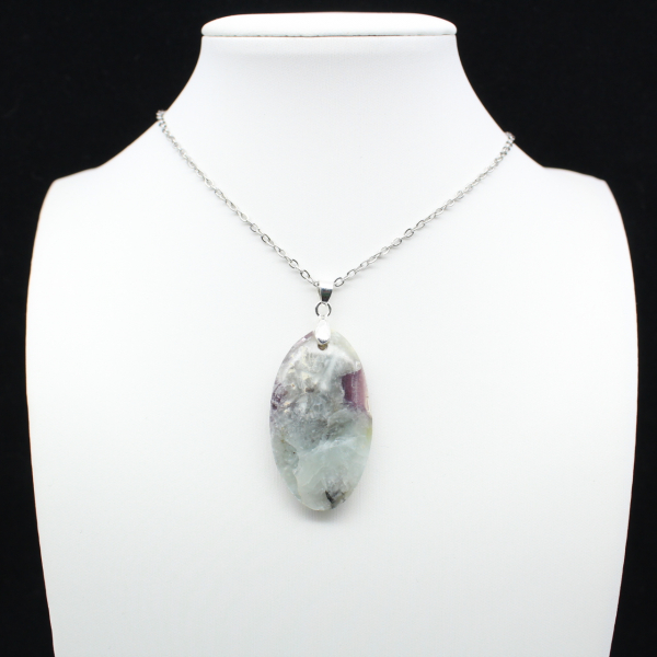 Lepidolite Oval Pendant