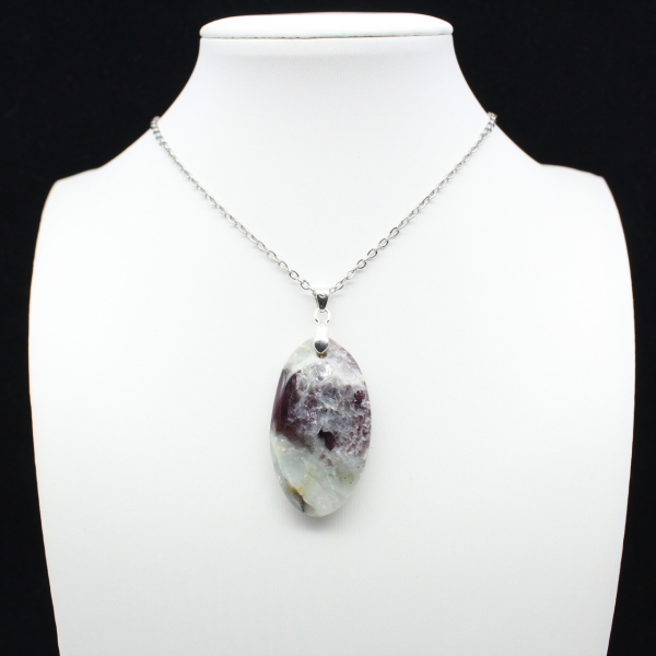 Lepidolite Oval Pendant