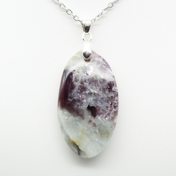 Lepidolite Oval Pendant