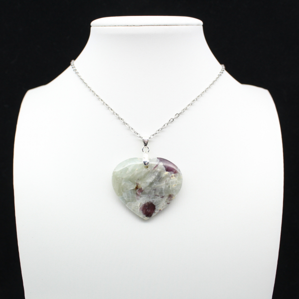 Lepidolite Heart Pendant