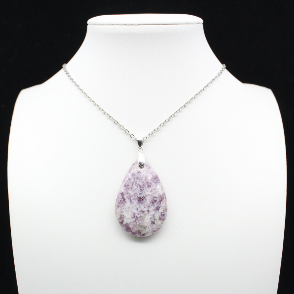 Lepidolite Drop Pendant