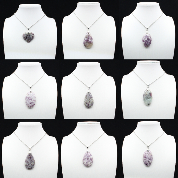 Lepidolite Drop Pendant