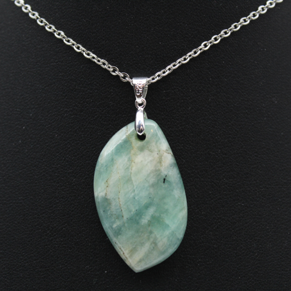 Amazonite Flame Pendant