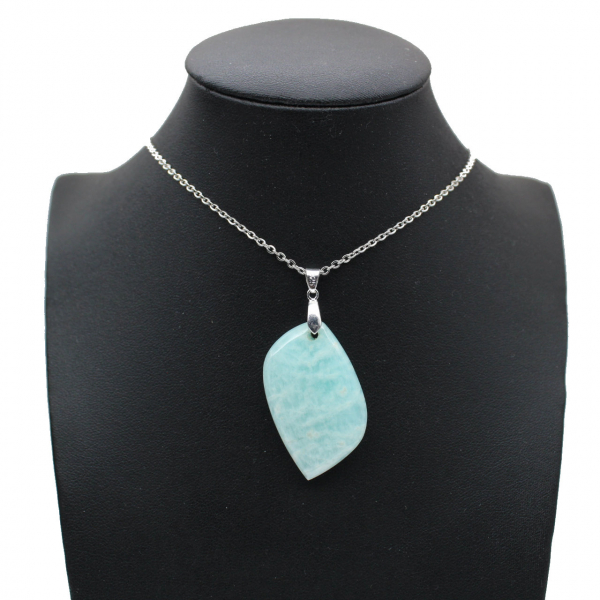 Amazonite Flame Pendant