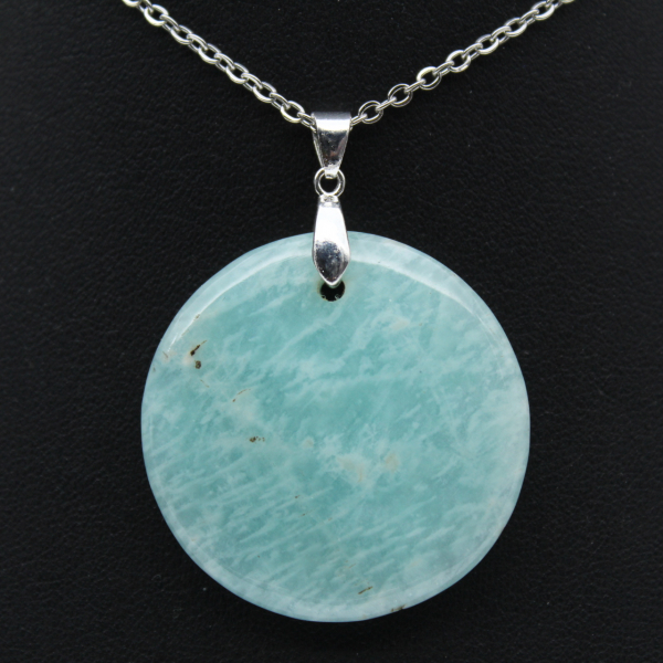 Round Amazonite Pendant