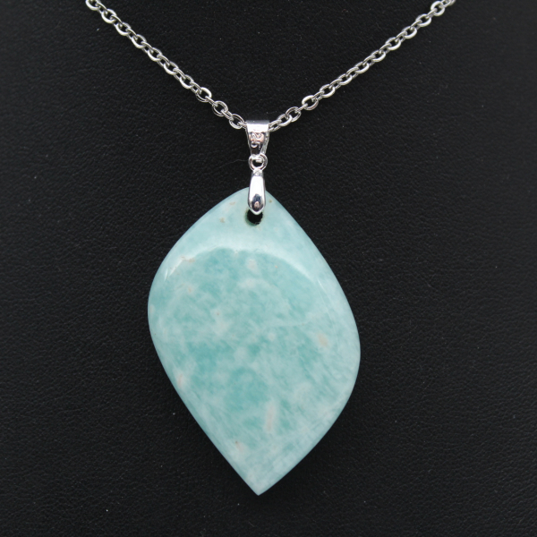 Amazonite Flame Pendant