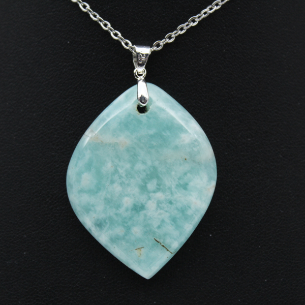 Amazonite Flame Pendant