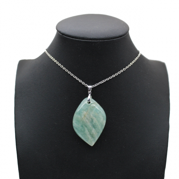 Amazonite Flame Pendant