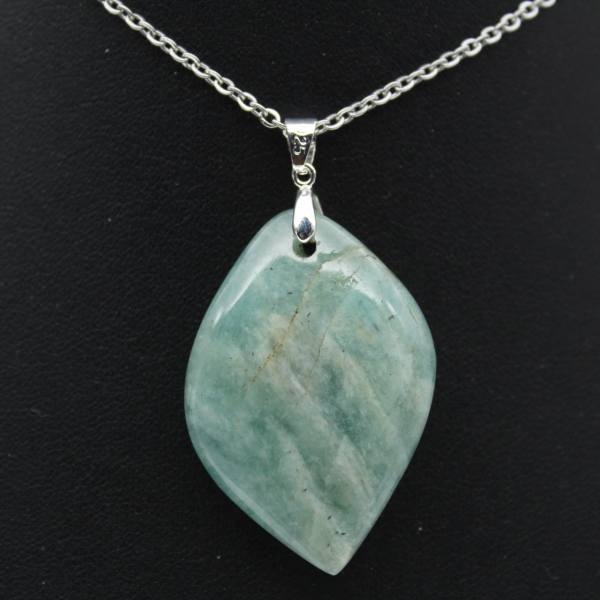 Amazonite Flame Pendant