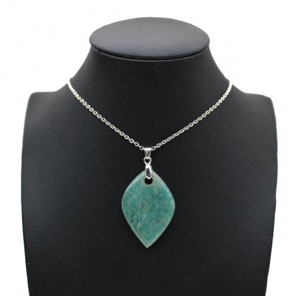 Amazonite flame pendant