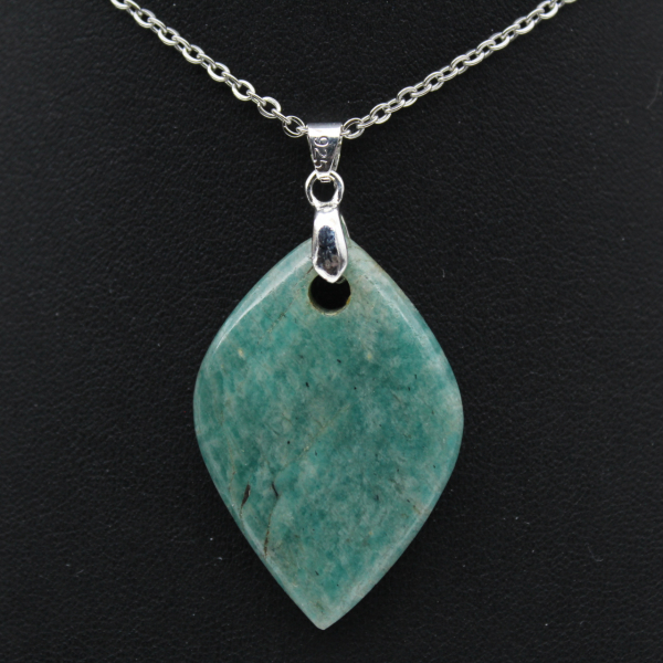 Amazonite flame pendant