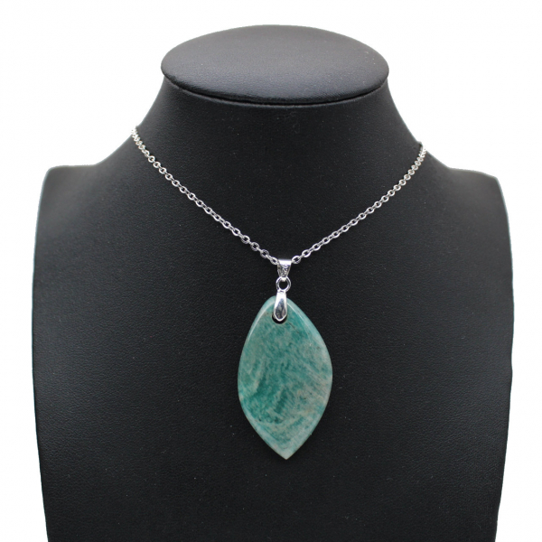 Amazonite flame pendant