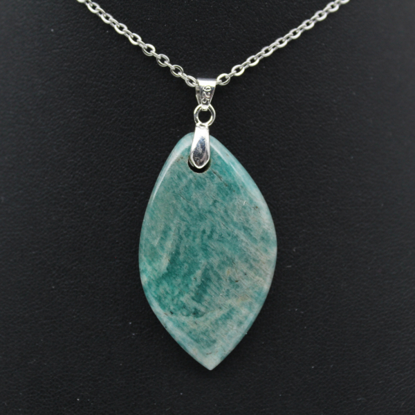 Amazonite flame pendant