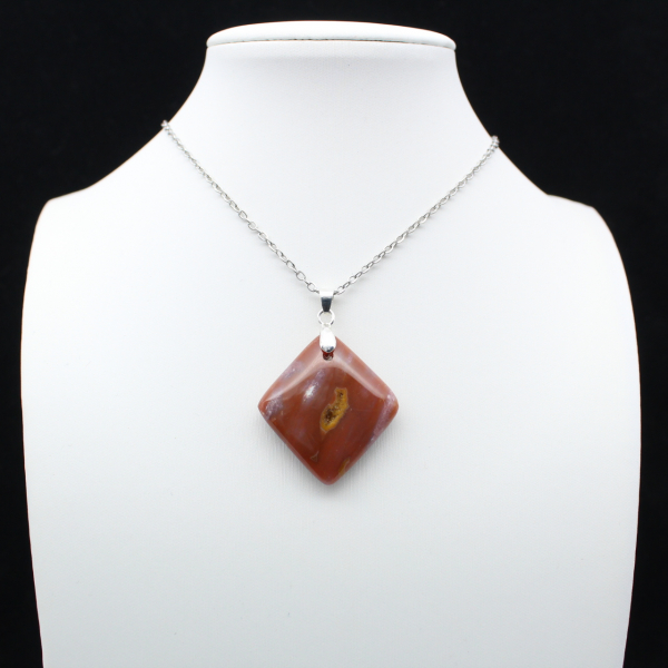 Orbicular Jasper Diamond Pendant